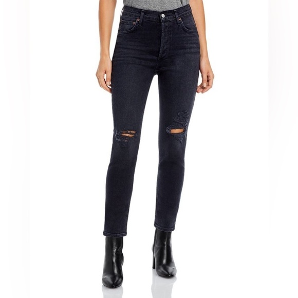 NWT Agolde Nico High Rise Slim Fit Jeans - Picture 4 of 13